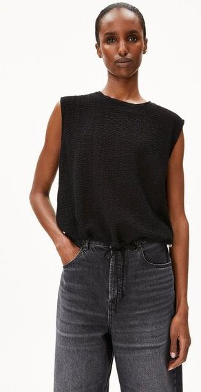 ARMEDANGELS NERAA CRINKLE - Damen Top aus Bio-Baumwoll Mix