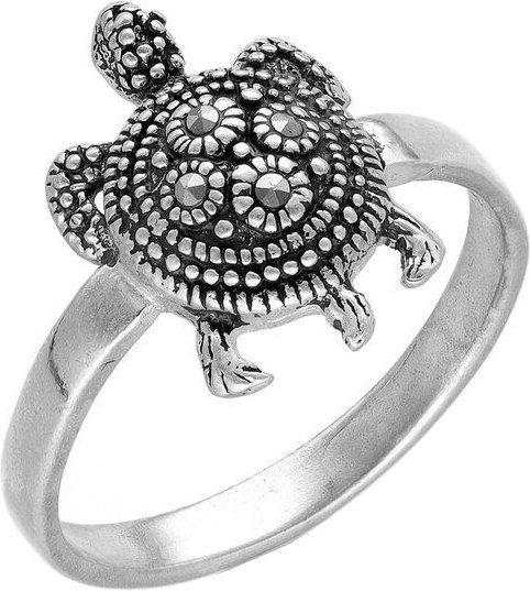 pakilia Silber Ring Sternschildkröte Fair-Trade und handmade