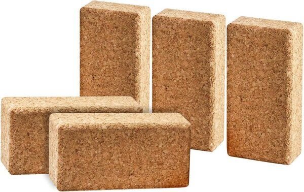 Kork-Deko 5er-Pack Quader: Geometrische Formen aus Presskork | Ideal für Hobby, Basteln und Modellbau | Maße 12x6x3cm