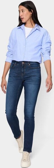 FUTURE:PEOPLE. 09:00 SLIM FIT - MID WAIST- Damen Jeans aus weichem Stretch-Denim aus Bio-Baumwoll-Mix (30900 0 1008)