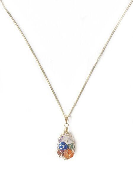 Chakra Reiki Halskette von Crystal and Sage