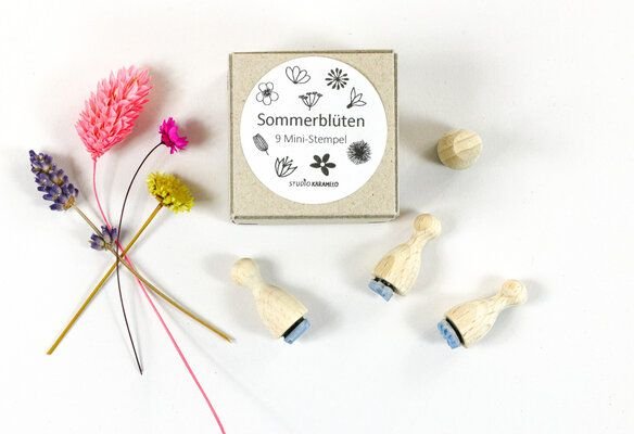 STUDIO KARAMELO Mini Stempel SET SOMMERBLÜTEN