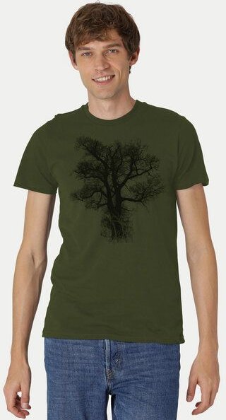 Peaces.bio - handbedruckte Biomode Bio-Herren-T-Shirt Chestnut