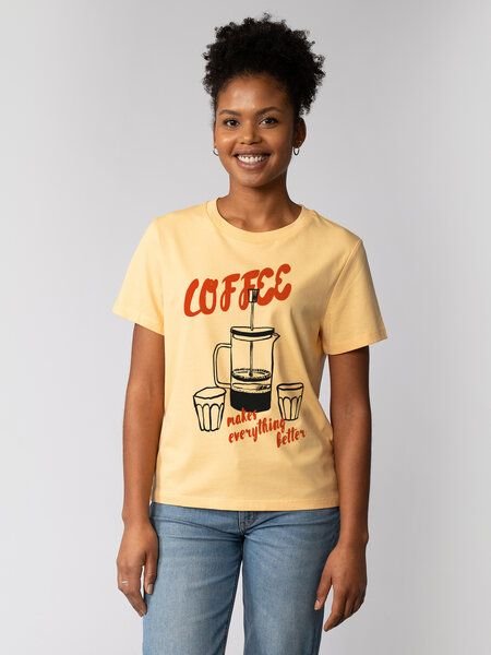 Thumbnail - watapparel T-Shirt Frauen Coffee makes everything better