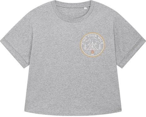 watapparel Oversize T-Shirt Frauen Find your wild