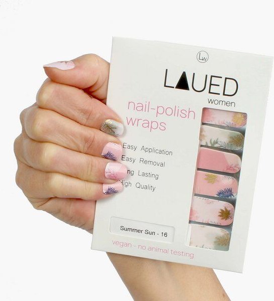 Vargu LAUED vegane Nagelfolien flower mood