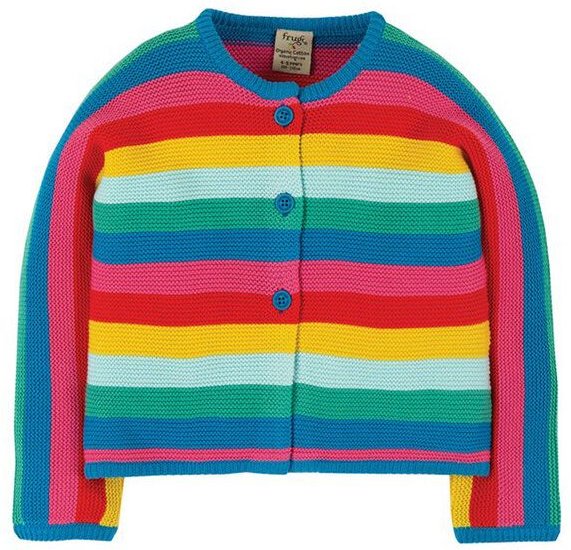 Frugi Strickjacke Nyla Rainbow