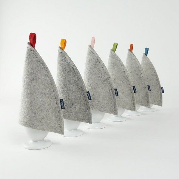 matilda k. manufaktur Eierwärmer 'lilli' aus Wollfilz mit schlichtem Farbakzent