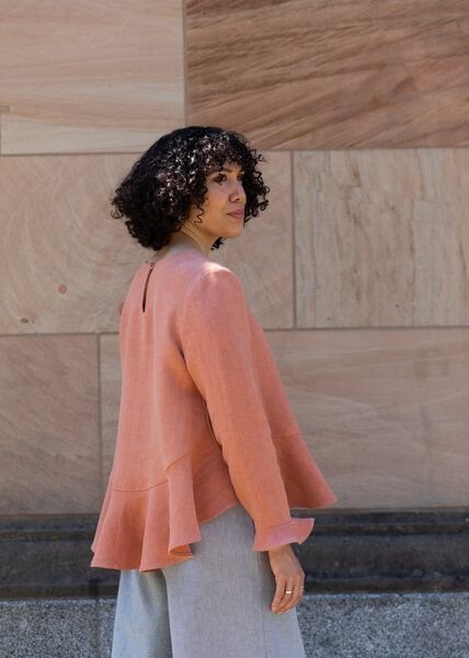 Daniela Salazar Langarm Bluse MARA aus Hanf