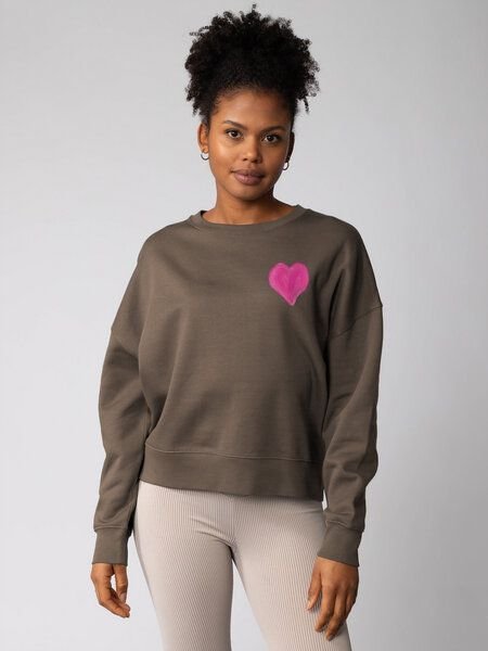 watapparel Sweatshirt Frauen Pink Heart