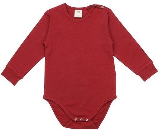 Langarm Body Baby Bio Baumwolle Rot - Walkiddy nachhaltig, umweltfreundlich, allergikerfreundlich, GOTS-zertifiziert, 95...