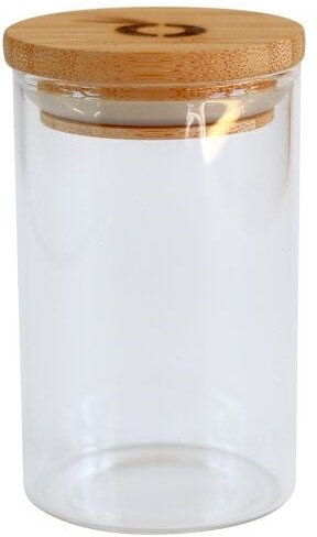 Thumbnail - pandoo Gewürzglas aus hochwertigem Borosilikatglas mit Bambusdeckel