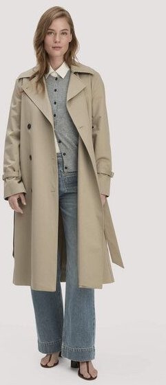 hessnatur Trenchcoat Relaxed NATURE SHELL aus reiner Bio-Baumwolle