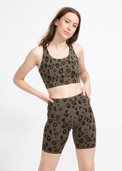 boochen Bike Shorts in Leopard Print