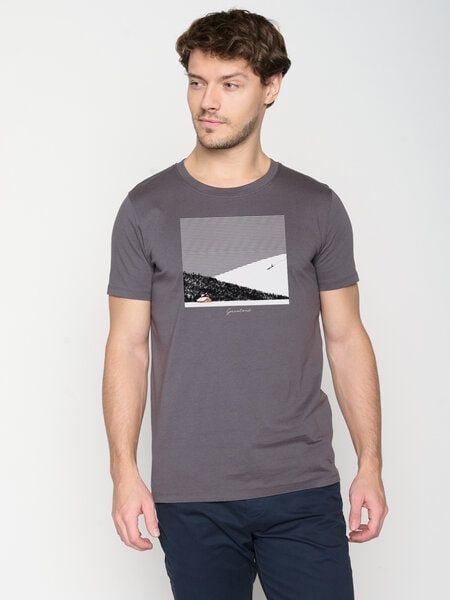 Thumbnail - GREENBOMB Nature Snow Silence Guide - Sportliches T-Shirt aus Bio-Baumwolle / hochwertiger Print / GOTS / Fair & Vegan