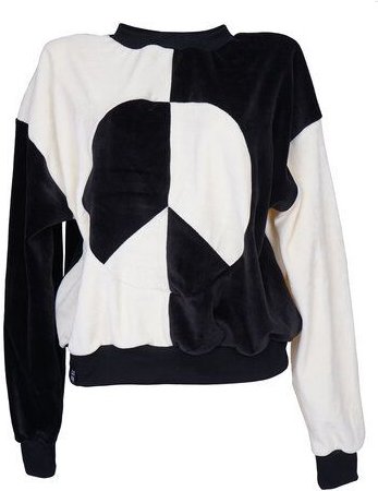 Lena Schokolade Peace Sweater aus Bio-Baumwoll-Nicki