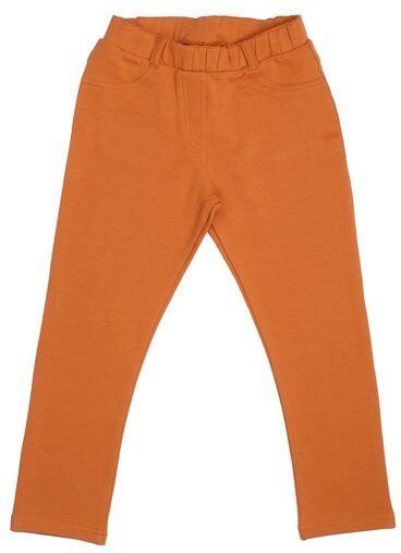 Baby- & Kleinkind-Leggings GOTS zertifiziert Bio-Baumwolle Braun uni elastischer Bund weich – Walkiddy