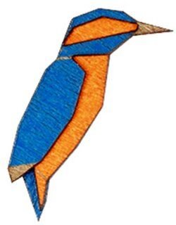 BeWooden Brosche aus Holz - Eisvogelbrosche | Mode Schmuck | Unisex