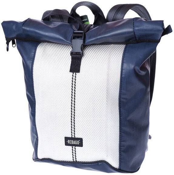 Rebago Rucksack George aus recycelter LKW-Plane und Feuerwehrschlauch