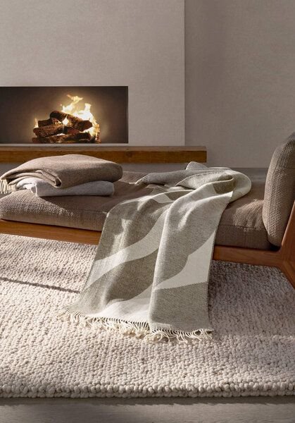 hessnatur Wollmix Plaid TALVI aus Bio-Lambswool und Bio-Baumwolle