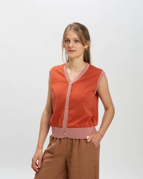 Matona Weste aus Baumwolle für Frauen / Buttoned Vest
