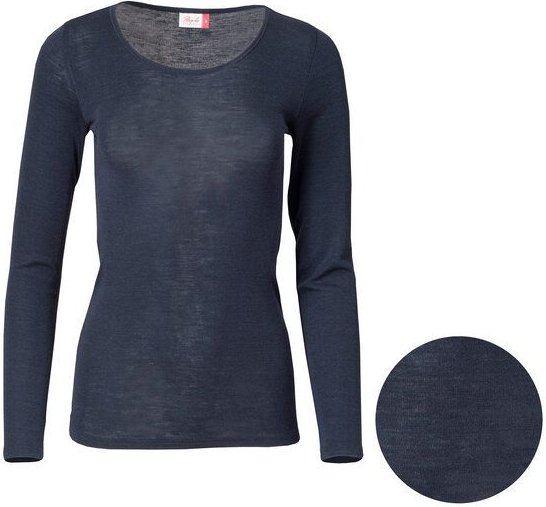 People Wear Organic Damen Wolle-Seide Langarmshirt, 6 Farben