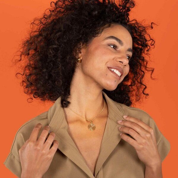 Thumbnail - fejn jewelry Creole 'small dome hoop" - glänzende Huggies