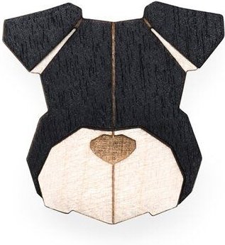 BeWooden Brosche aus Holz - Schnauzer | Mode Schmuck