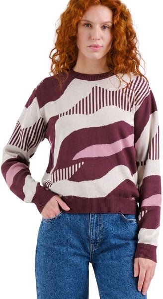 DEDICATED Sweater Arendal Flowing Abstract Multi Colour