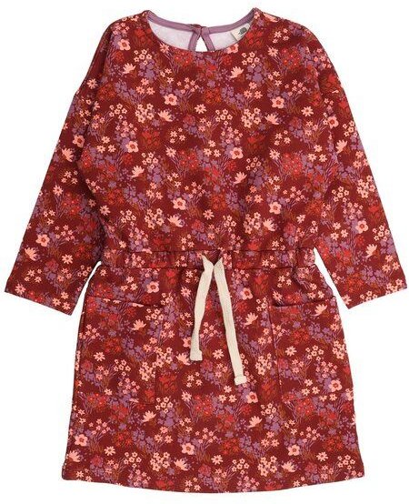 Kinder Sweatkleid Bio-Baumwolle „The Secret Garden“ bunt, weiches Langarm Kleid von Walkiddy für Kleinkinder, gemütliche...