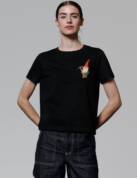 watapparel T-Shirt Frauen Gartenzwerg