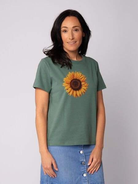watapparel T-Shirt Frauen Sonnenblume