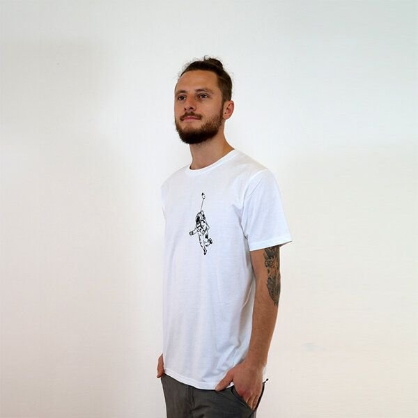 Spangeltangel Herrenshirt "Kosmonaut", T-Shirt, Bio-Baumwolle, Astronaut, Stern,