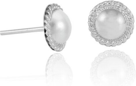 pakilia Silber Ohrstecker Kugel Fair-Trade und handmade