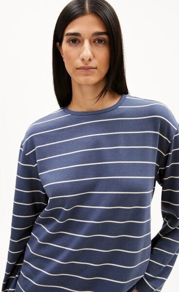 ARMEDANGELS MARYNAA FINE STRIPE - Damen Longsleeve aus Bio-Baumwoll Mix