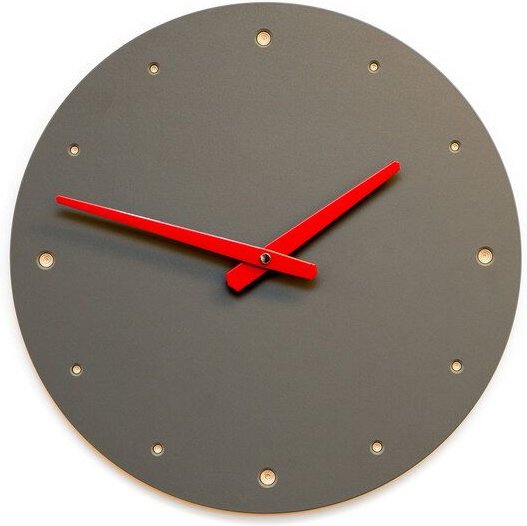 klotzaufklotz Wanduhr Linoleum