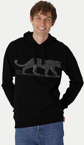 Peaces.bio - handbedruckte Biomode Bio-Herren-Kapuzensweater Leopard