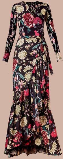 Atelier SNOW Set Langärmliger Body + Maxi-Wickelrock Camellia