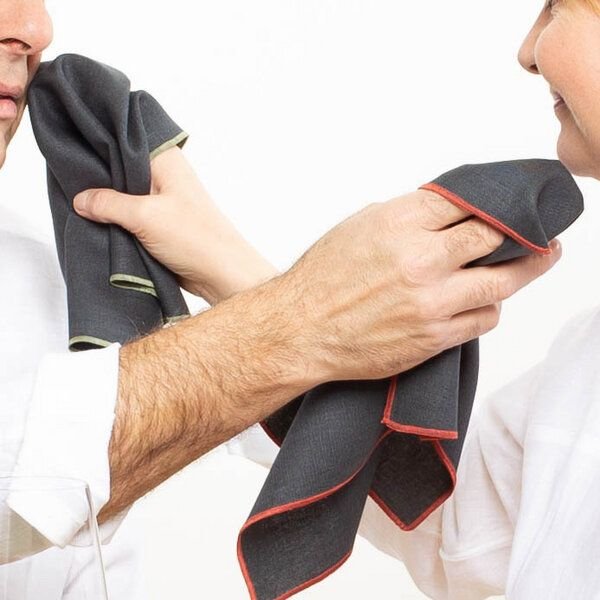 nahtur-design Leinenservietten 4er Set, 100% Leinen