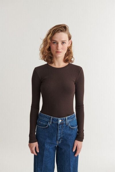 Basic Apparel LUDMILLA Langarmshirt aus Bio-Baumwolle