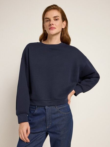 LANIUS Oversize Sweatshirt (GOTS) aus Bio-Baumwolle und recyceltem Polyester