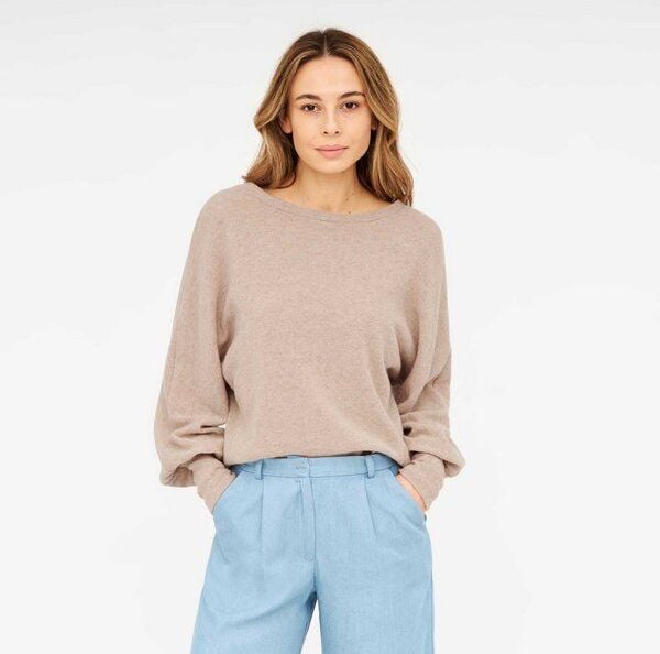 WiDDA berlin Pullover BOXI natur aus recycelter Wolle