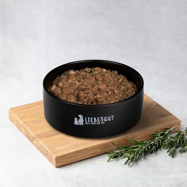 Liebesgut Tiernahrung 14 x Barf-Menü Bio-Pute mit Bio-Gemüse und Bio-Obst