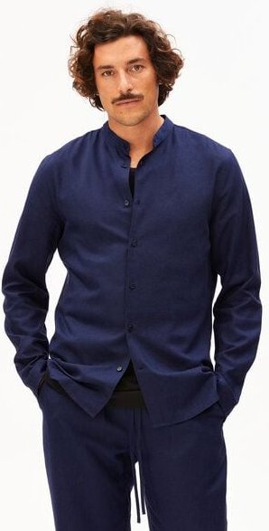 ARMEDANGELS VAALERONIMUS LINO Herren Hemd aus Leinen-Mix