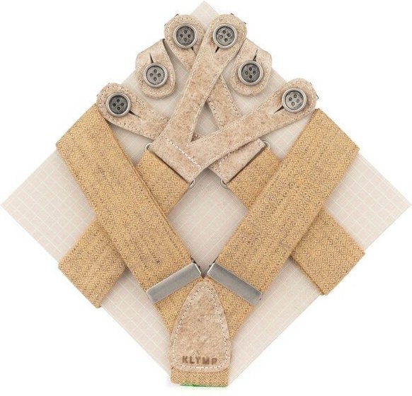 klYmp Hosenträger "natural" Leinen Vegan