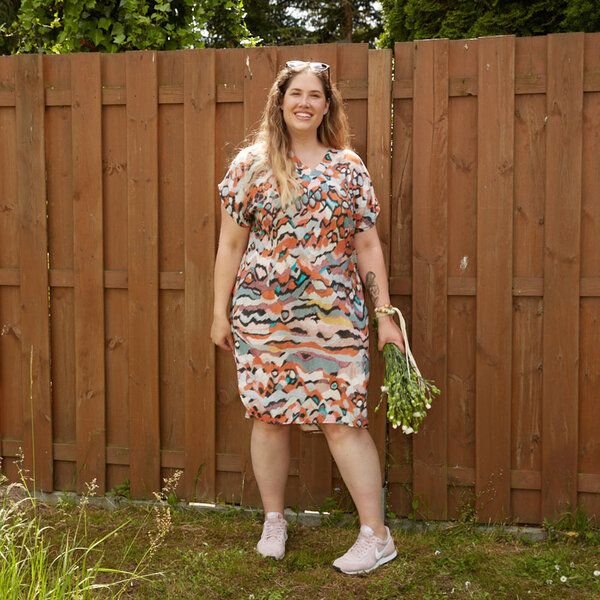 WiDDA berlin Gemusterte Tunika NOMAD mit Grafik Print aus Lenzing ECOVERO Viskose