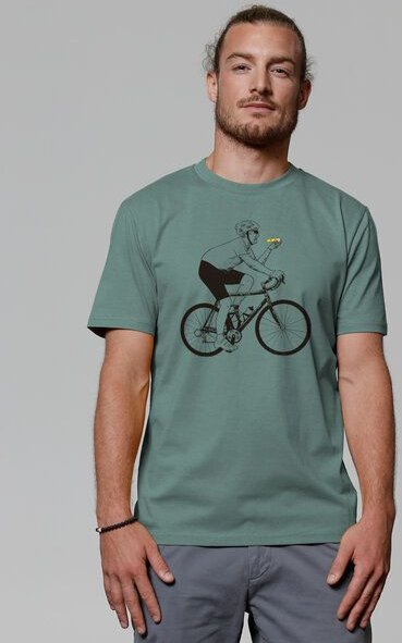 watapparel T-Shirt Unisex Fahrrad und Pizza