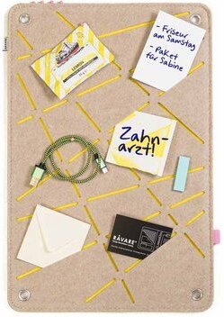 Rechteck-Pinnwand zum Stecken und Pinnen aus Filz, Memoboard mal anders von RÅVARE (REK)