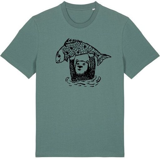 päfjes Björn der Bär & Fido der Fisch - Fair gehandeltes Männer/Unisex T-Shirt