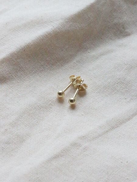 pikfine Mini Ohrstecker "Yula" / silber oder vergoldet